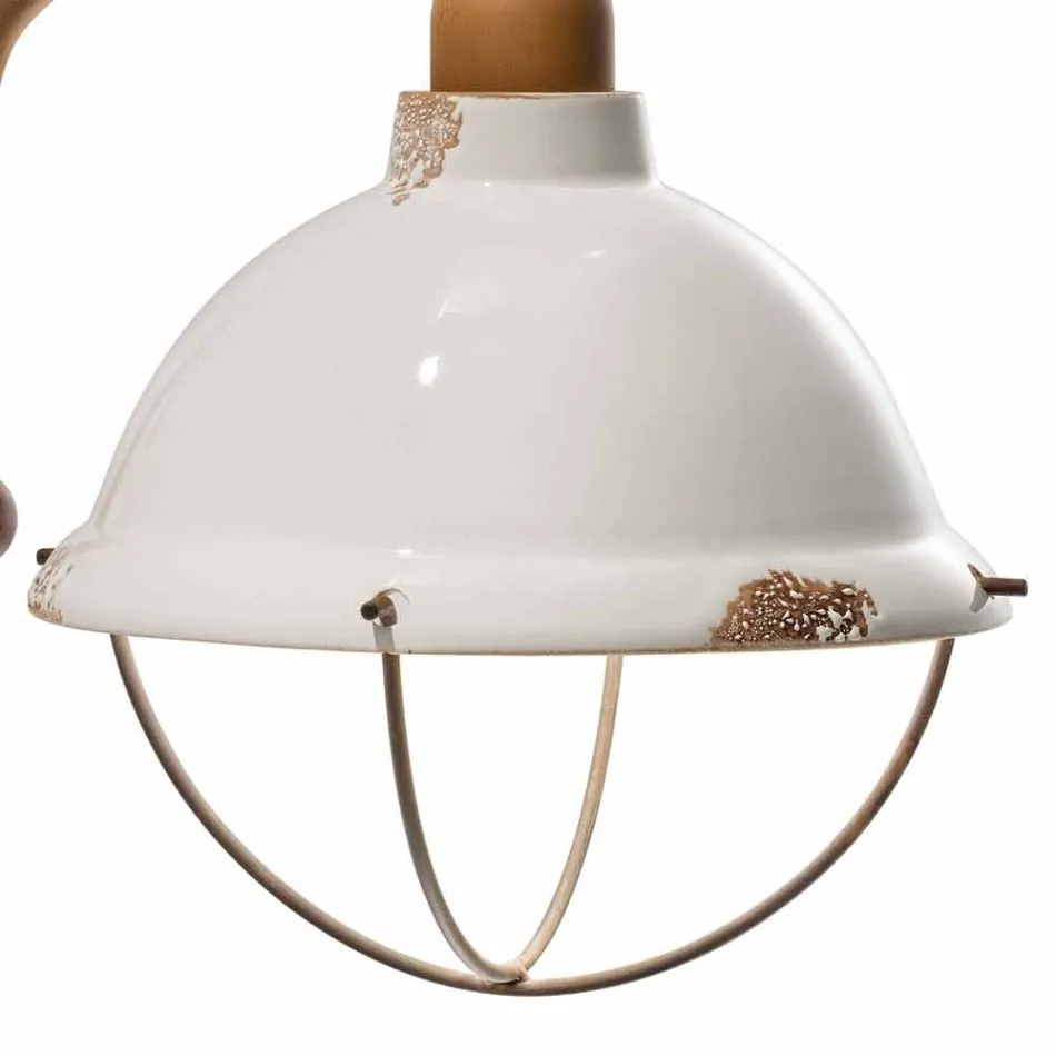 Keramik-Wandleuchten und Metall Skyler industriellen Stil Viadurini