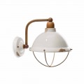 Wandlampe aus Keramik und Metall Skyler im Industrial Style