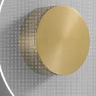 Nora - Wandleuchte aus Metall mit mikrogepunktetem Plexiglasdiffusor Viadurini