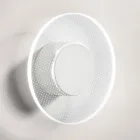 Nora - Wandleuchte aus Metall mit mikrogepunktetem Plexiglasdiffusor Viadurini