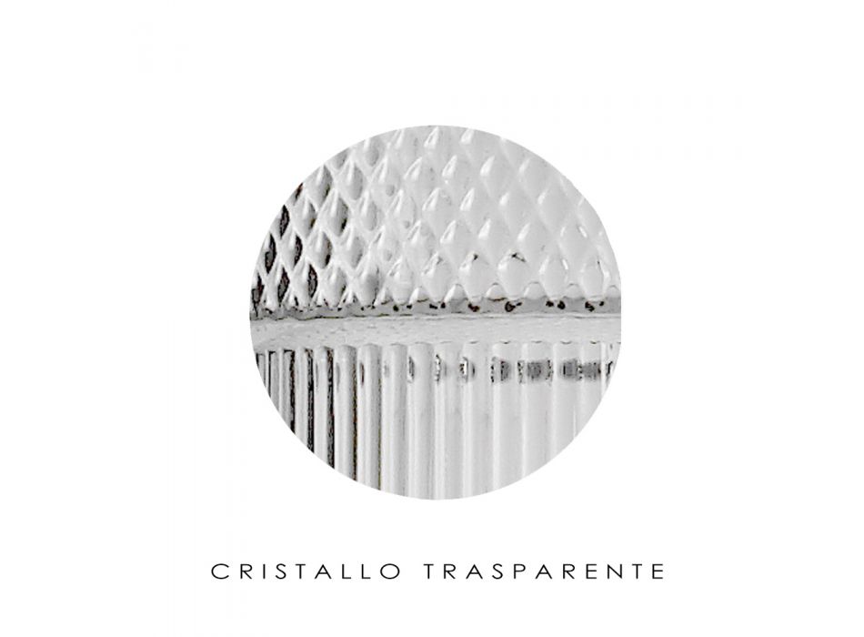 Wandleuchte aus mundgeblasenem Glas in Venedig und Metall - Satomi Viadurini