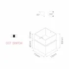 Dekorative LED-Wandleuchte aus weißem oder schwarzem Aluminium für den Innenbereich - Vernon Viadurini