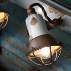 Appliqueentwurf und drei Strahler Keramik und Metall Lacey Viadurini