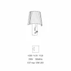 Design Wandleuchte mit Struktur aus Black Metal und Organza Made in Italy - Boom Viadurini