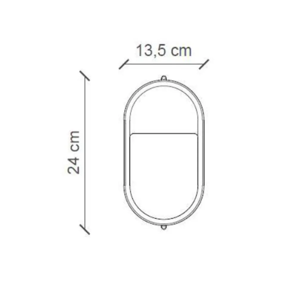 Wandleuchte aus handgefertigter Keramik und vertikalem Industrieeisen - Vintage Viadurini