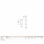 Wand Hanny Aldo Bernardi Messing und weißem Methacrylat Viadurini