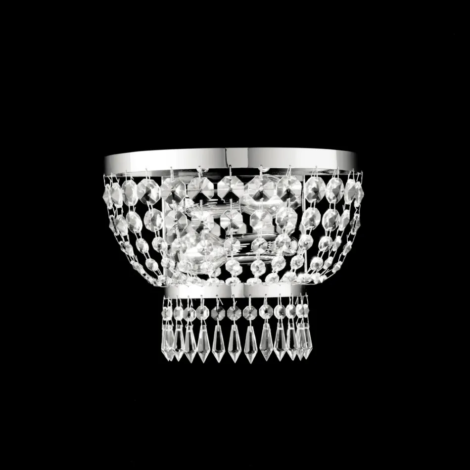 In Italien gefertigte Applikation aus Eisen und Gold mit Strasssteinen für die Inneneinrichtung – Österreich Viadurini