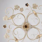 LED-Wandleuchte aus verchromtem Metall für elegante und funktionale Beleuchtung – Fiore Viadurini