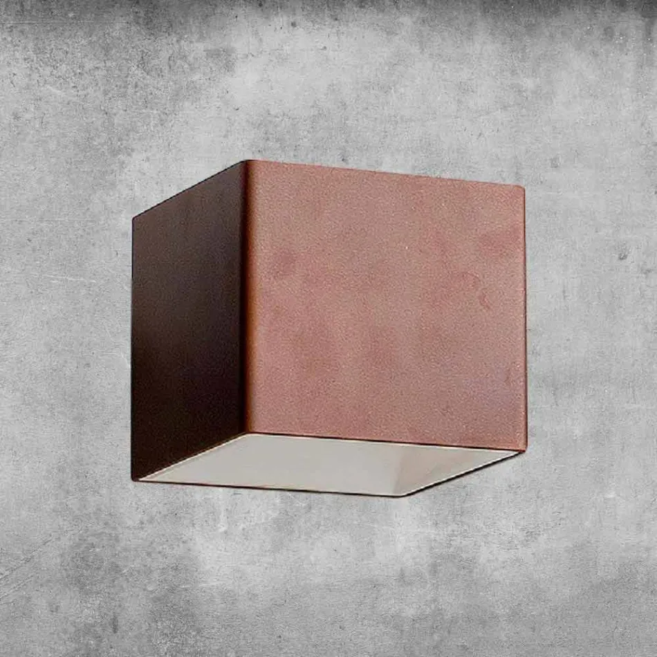 Wandleuchte aus Messing und Gips Made in Italy - Cubetto Aldo Bernardi Viadurini