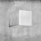 Wandleuchte aus Messing und Gips Made in Italy - Cubetto Aldo Bernardi Viadurini