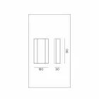 Wandlampe aus Messing und Glas mit 2 Lichtern Handgefertigtes Design - Bound von Il Fanale Viadurini