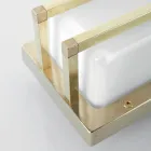 Vintage-Wandleuchte aus Messing, E27-Fassung, stimmungsvolles Licht, hergestellt in Italien – Kristall Viadurini