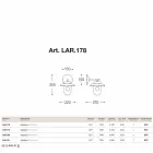 Applikationen La Traviata Kupfer, Glas und Messing antik Viadurini