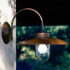 Applique La Traviata Kupfer, Glas und Messing antik Viadurini