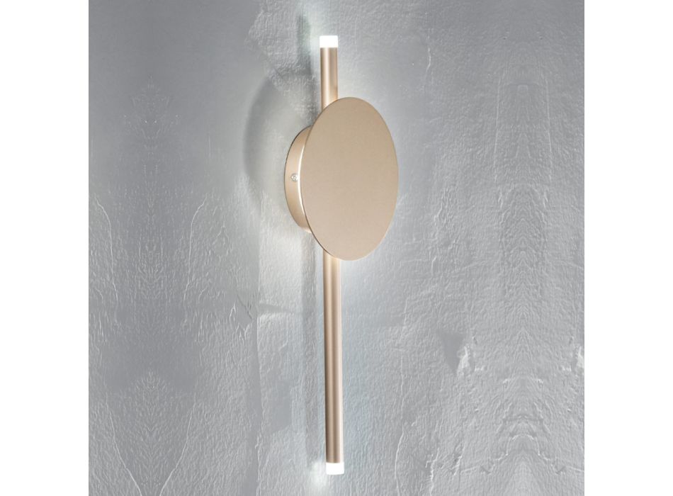 LED-Wandleuchte im modernen Design aus Metall in Weiß, Schwarz oder Gold - Hand Viadurini