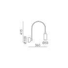 Inteno Wandleuchte in verschiedenen Ausführungen, hergestellt in Italien – Lady Viadurini