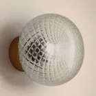 Innenwandleuchte aus grauem Glas, hergestellt in Italien – Lucciola Viadurini