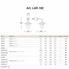 Applikationen Nabucco, Kupfer Wandleuchte, Glas, Messing Viadurini