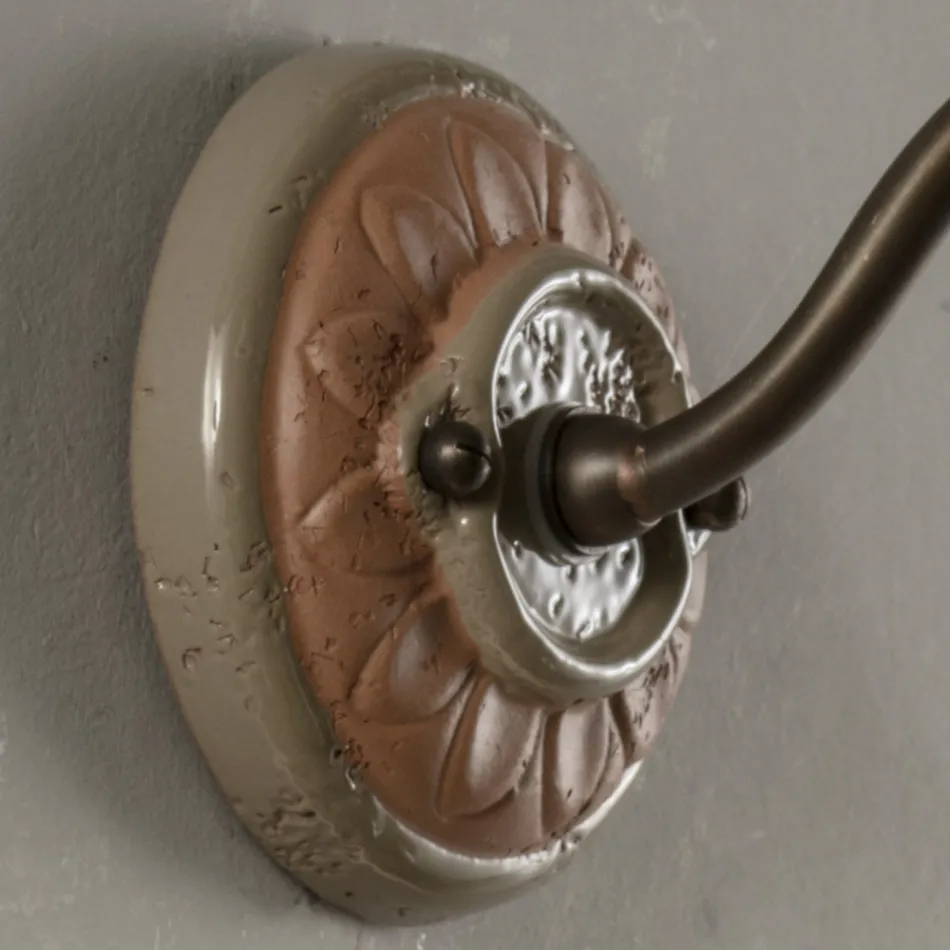 Runde handwerkliche Gartenapplikation in Galestro, hergestellt in Italien – Toscot Spoleto Viadurini