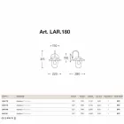Applikationen klassische La Traviata Kupfer, Glas, Messing Viadurini