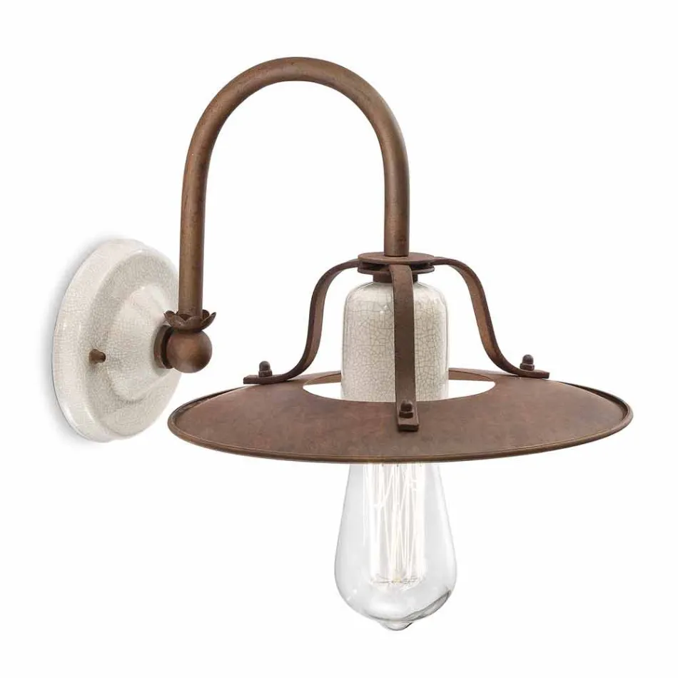 Applikationen industriellen Stil Metall und Keramik Ferroluce Viadurini