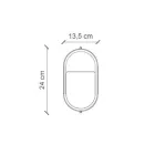 Vertikale Außenwandleuchte aus handgemalten Blumen aus Keramik - Brindisi Viadurini