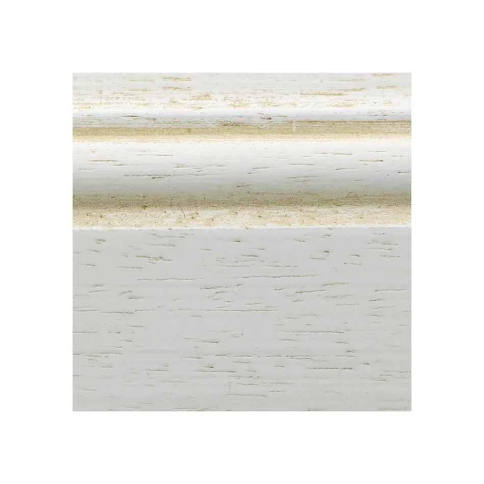 Kleiderschrank aus patiniertem weißem Holz mit 2 Türen, hergestellt in Italien – Agni Viadurini