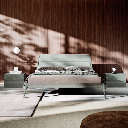 Doppelschlafzimmermöbel mit 4 Elementen Made in Italy - Lucania Viadurini