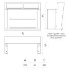 Leuchtende Bartheke mit Organizer-Zubehör und Flaschenhalter - Bericht Viadurini