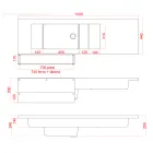 Leuchtende Bartheke mit Organizer-Zubehör und Flaschenhalter - Bericht Viadurini