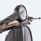 Bar Console aus Mangoholz und Vespa aus Stahl mit modernem Design - Schalotte Viadurini