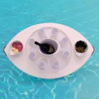 Trona Bootfahrende weiße Kunstlederschwimmbar Made in Italy Viadurini