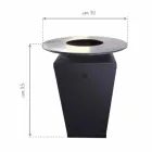 Holzgrill mit Kochplatte und Holzhalterfach - Ferran Viadurini