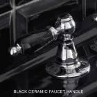 3-Loch-Waschtischarmatur mit Messingablauf im klassischen handgefertigten Stil – Noriana Viadurini