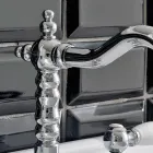 3-Loch-Waschtischarmatur mit Messingablauf im klassischen handgefertigten Stil – Noriana Viadurini