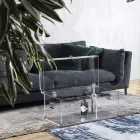 Design-Truhe aus transparentem Acrylglas und modernem Stahl - Dante Viadurini