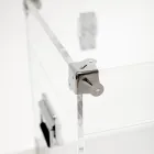 Design-Truhe aus transparentem Acrylglas und modernem Stahl - Dante Viadurini