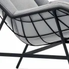 Bergere Gartensessel Varaschin Sommer Set in modernem Design Viadurini