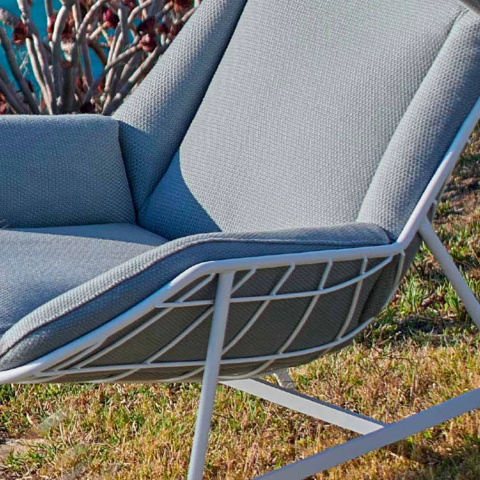 Bergere Gartensessel Varaschin Sommer Set in modernem Design Viadurini