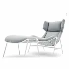 Bergere Gartensessel Varaschin Sommer Set in modernem Design Viadurini