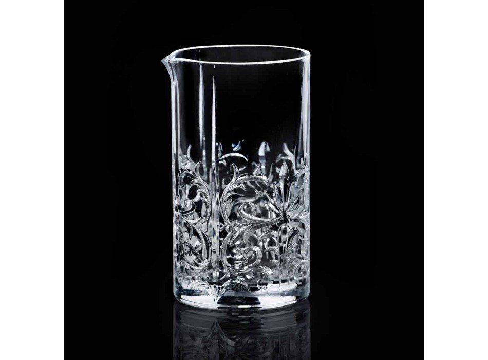 Glas mischen mit exzentrischer Dekoration Luxus Design 4 Stück - Destino Viadurini