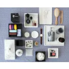 Glaszahnbürstenhalter aus Paonazzo-Marmor Made in Italy - Limba Viadurini