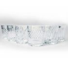 Wassergläser aus transparentem Glas und Vintage Dekoration 12 Stück - Manatta Viadurini