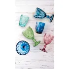 Modernes Design Glasfarbene Weingläser 6 Stück - Timon Viadurini