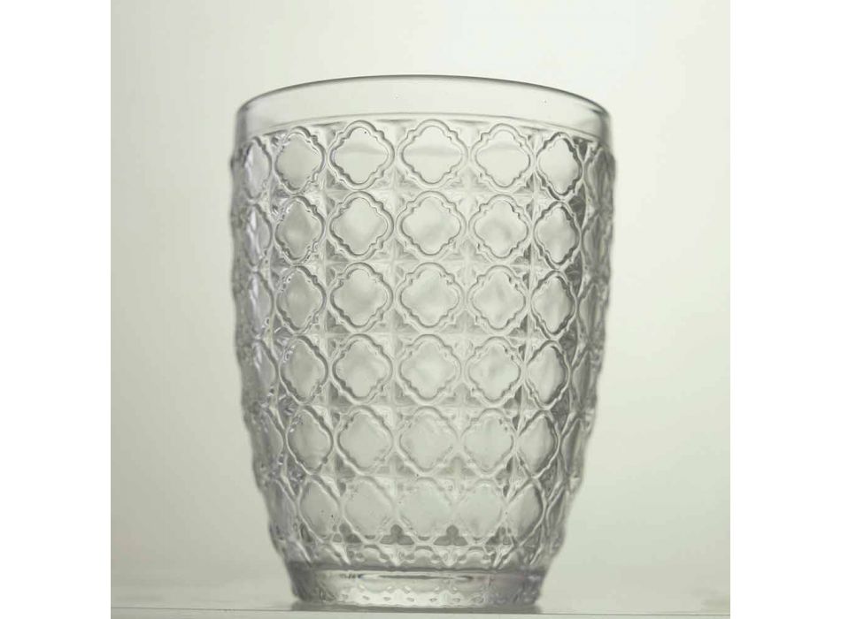 6 Stück Serviergläser aus transparentem Glas für Wasser - Optisch