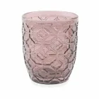 Moderne farbige Glas dekorierte Gläser, die Wasser 6 Stücke dienen - mischen Viadurini