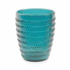 Moderne farbige Glas dekorierte Gläser, die Wasser 6 Stücke dienen - mischen Viadurini