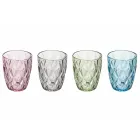 Glaswassergläser Farbiges Service 12-teilig - Renaissance Viadurini