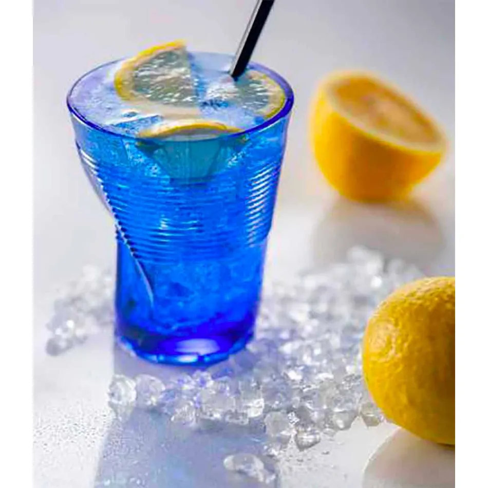 Moderne farbige Glaswassergläser 6 Designstücke - Sarabi Viadurini