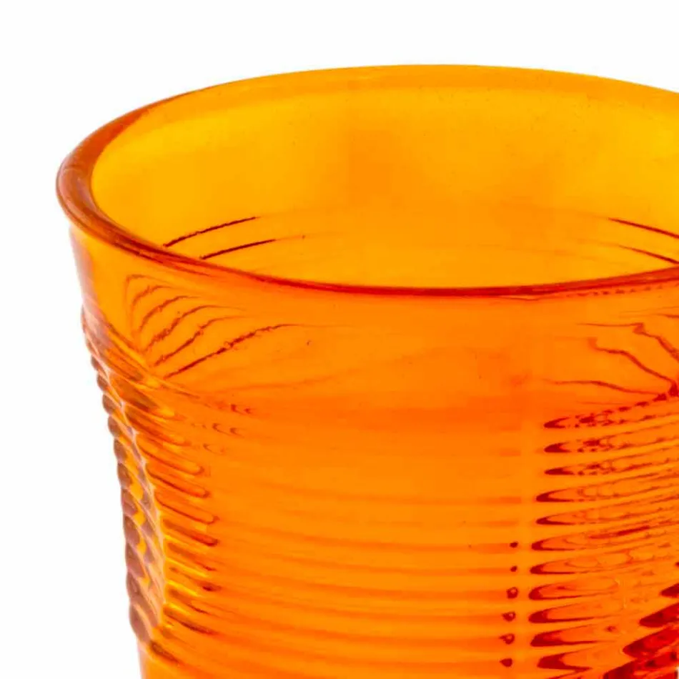 Moderne farbige Glaswassergläser 6 Designstücke - Sarabi Viadurini